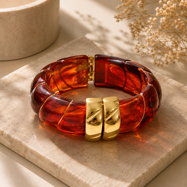 Resin Bangle Bracelet