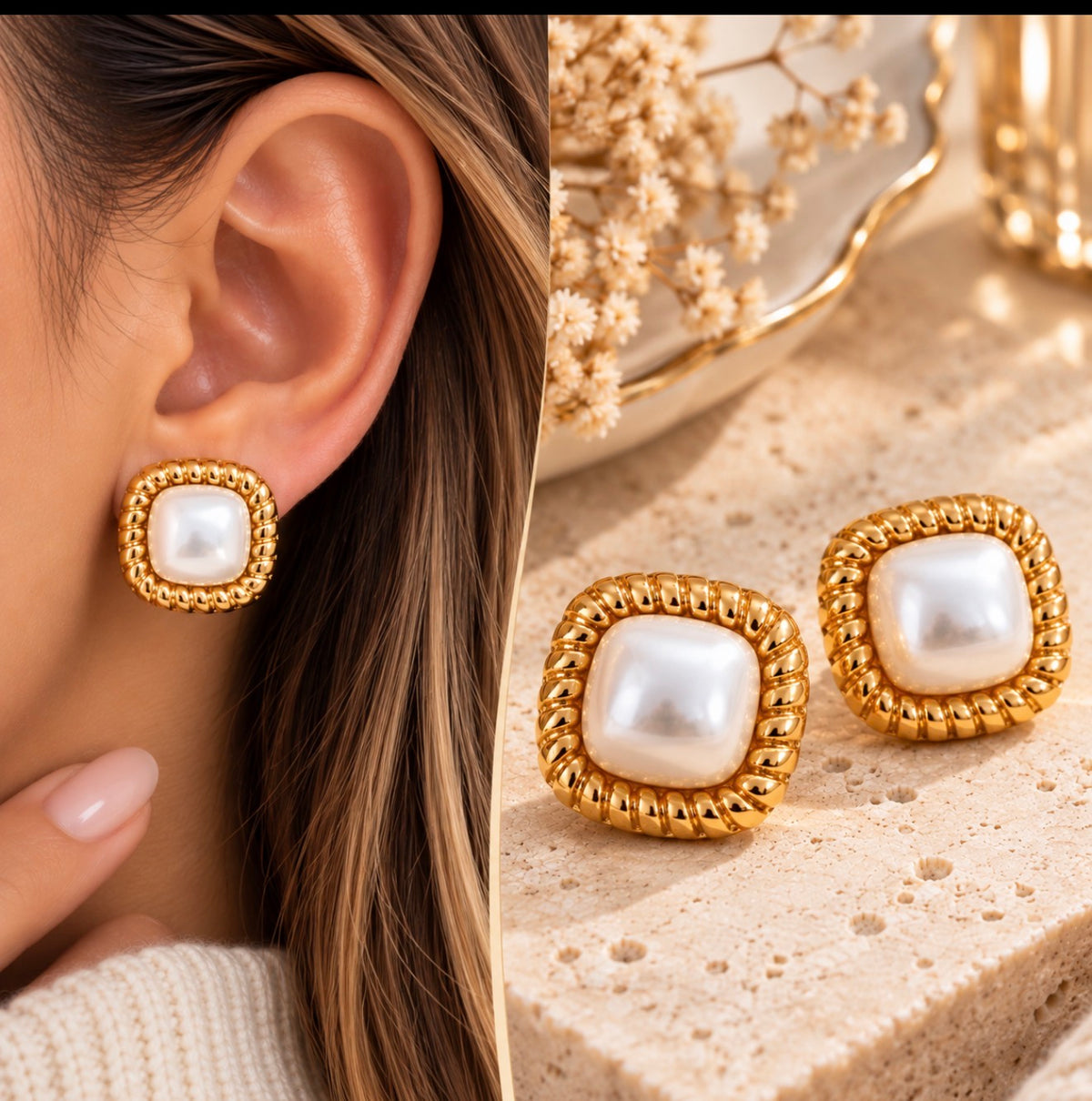 SQUARE EARRING