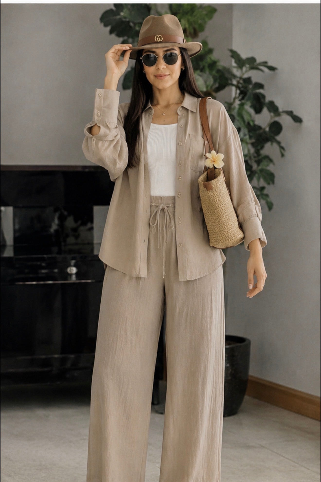 Linen Breeze Two-Piece Set