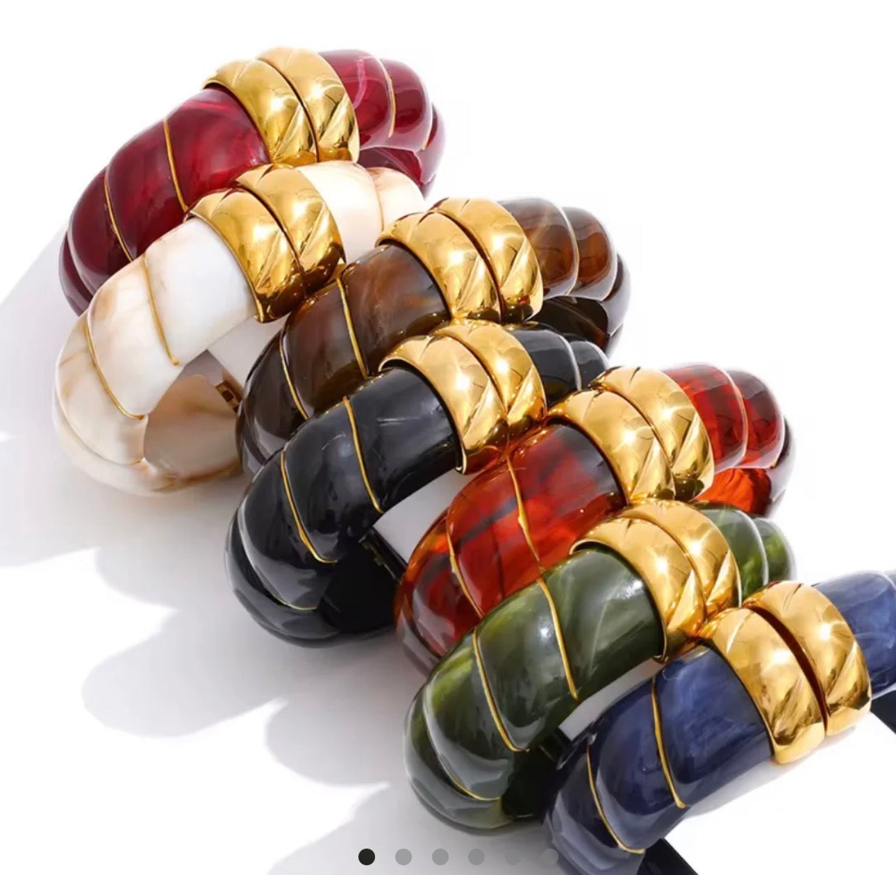 Resin Bangle Bracelet