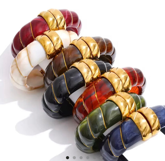 Resin Bangle Bracelet
