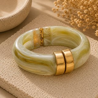 Resin Bangle Bracelet